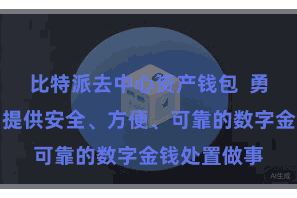 比特派去中心资产钱包  勇猛于为用户提供安全、方便、可靠的数字金钱处置做事